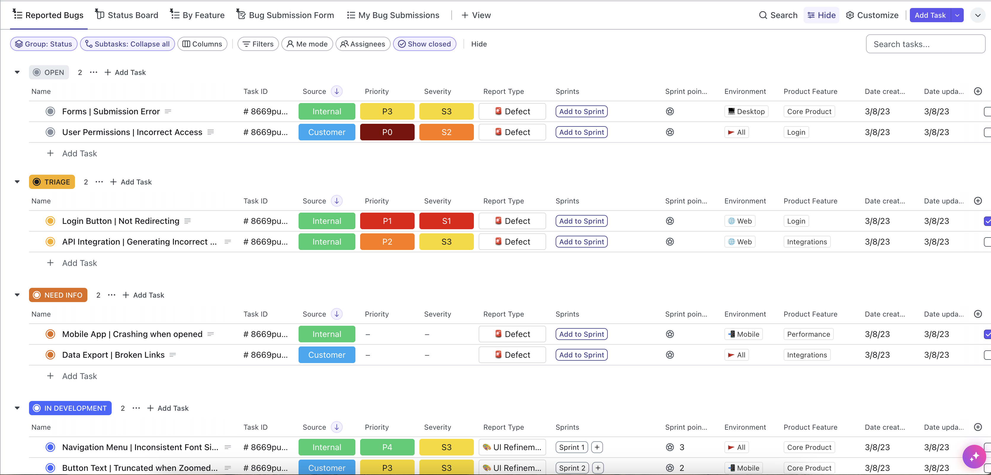 Agile Scrum Management Template by ClickUp™